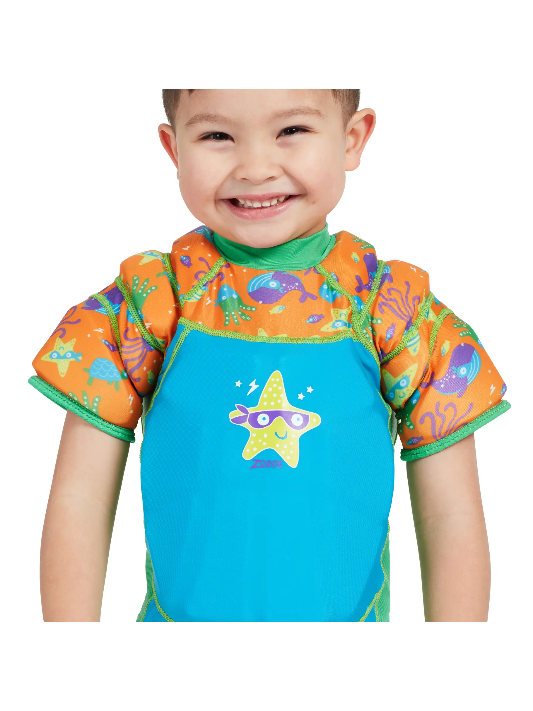 Sale, view full size image of Front view of Product detail - Super Star Water Wings Float Suit SSAU