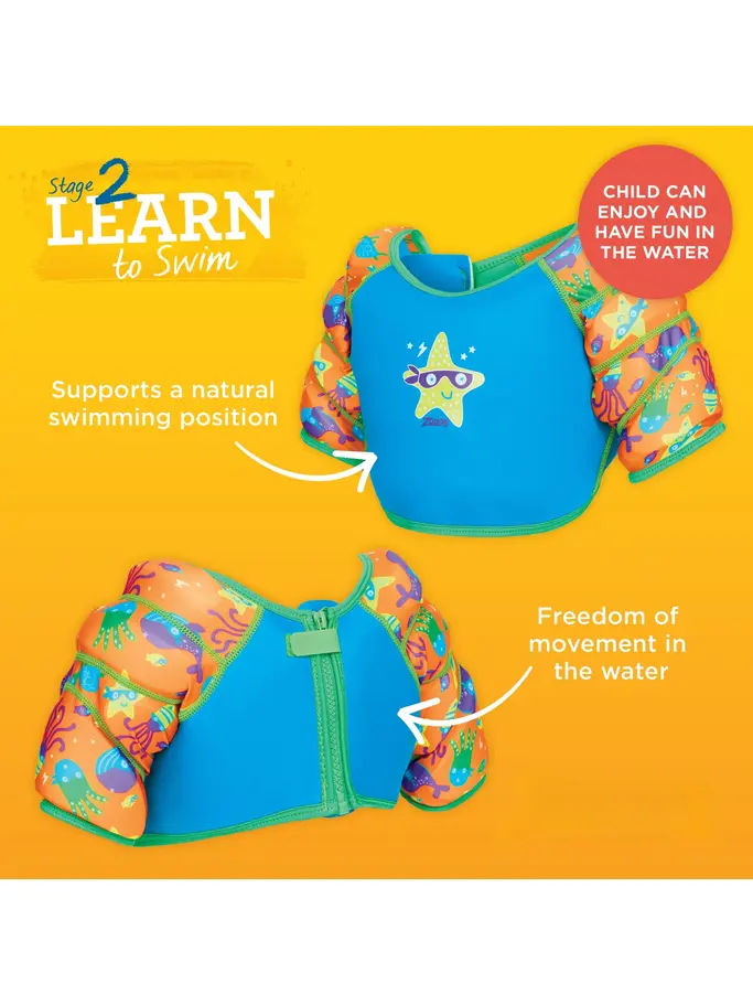 , view full size image of Front view of Product detail - Super Star Water Wings Vest SSEU