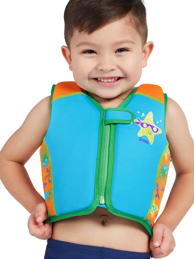 , view full size image of Front view of Product detail - Super Star Swim Sure Jacket SSEU