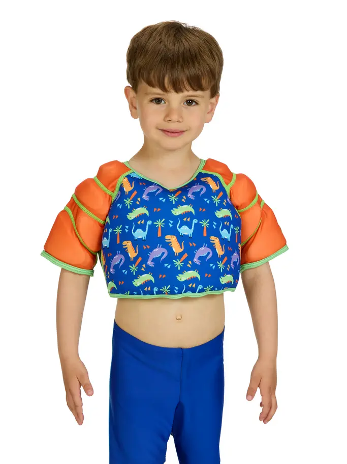 New, view full size image of Front view of Product detail - Dino Water Wings Vest DIAU