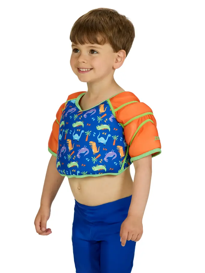 New, view full size image of Front view of Product detail - Dino Water Wings Vest DIAU