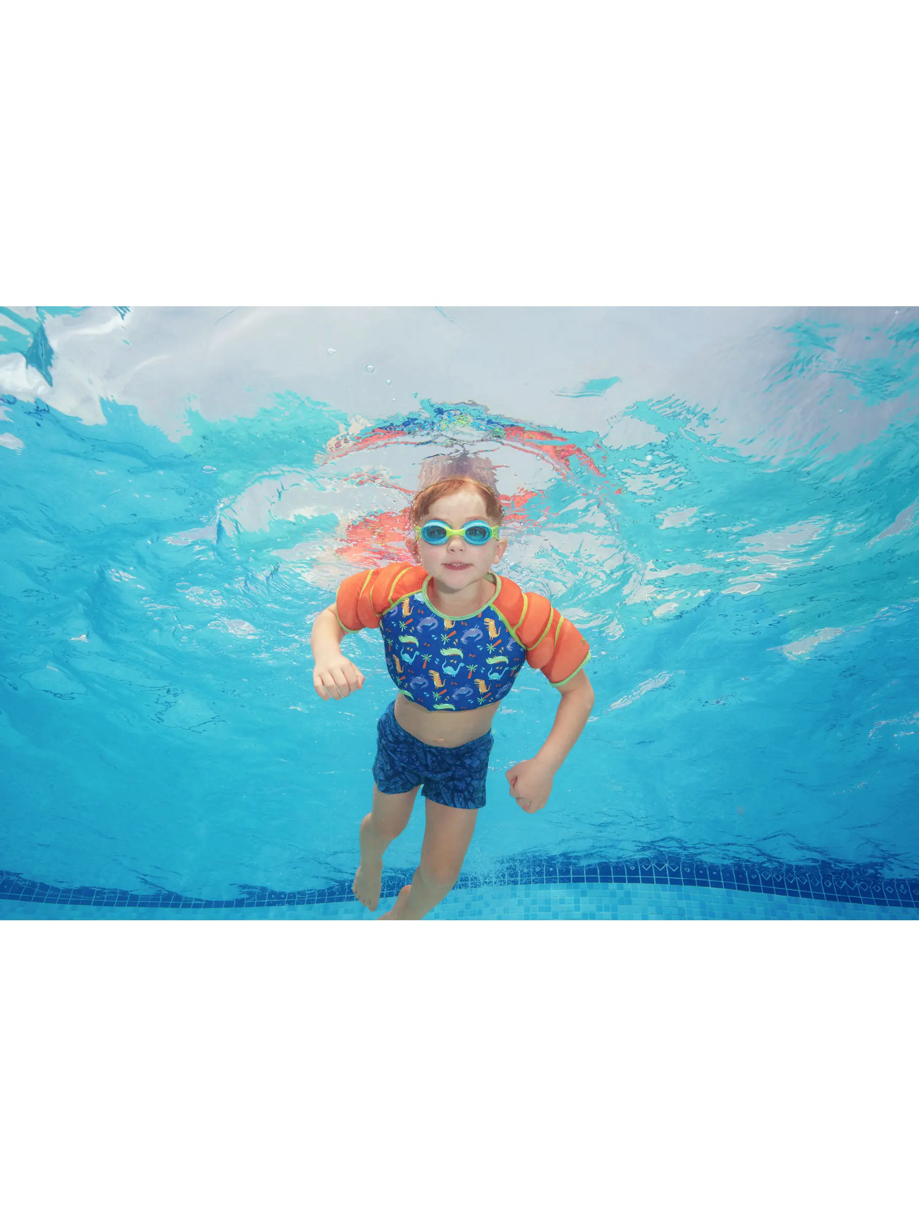 New, view full size image of Front view of Product detail - Dino Water Wings Vest DIAU