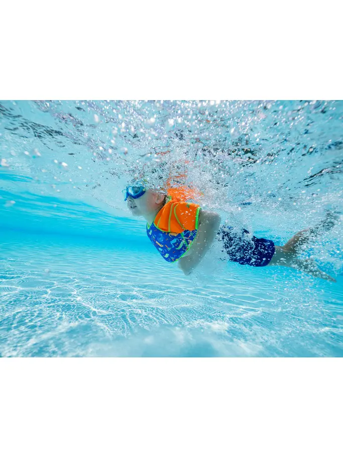New, view full size image of Front view of Product detail - Dino Water Wings Vest DIAU