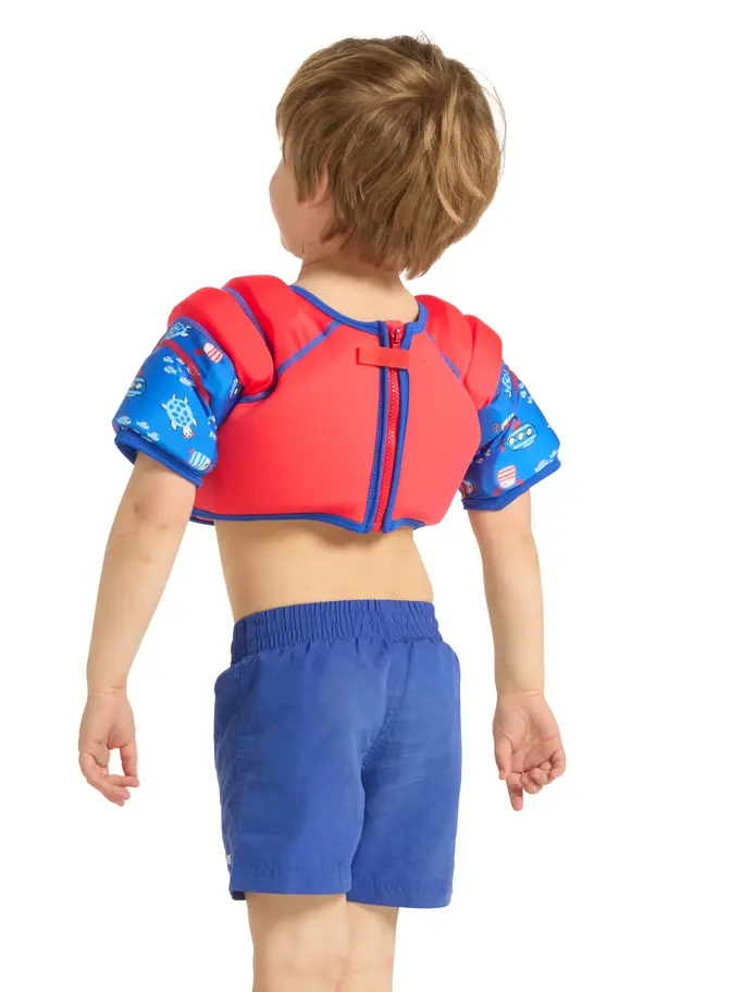 New, view full size image of Front view of Product detail - Nautical Water Wings Vest NAEU