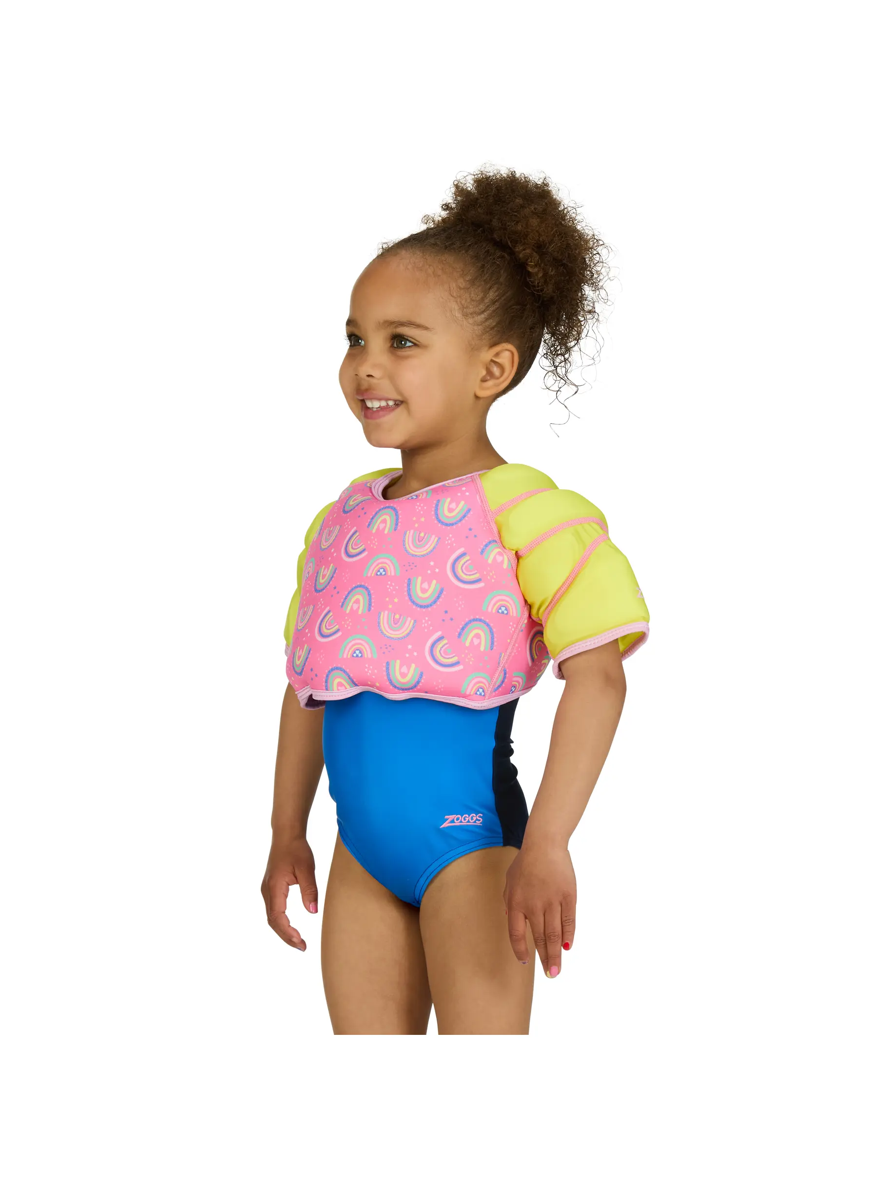 New, view full size image of Front view of Product detail - Rainbow Water Wings Vest RNAU