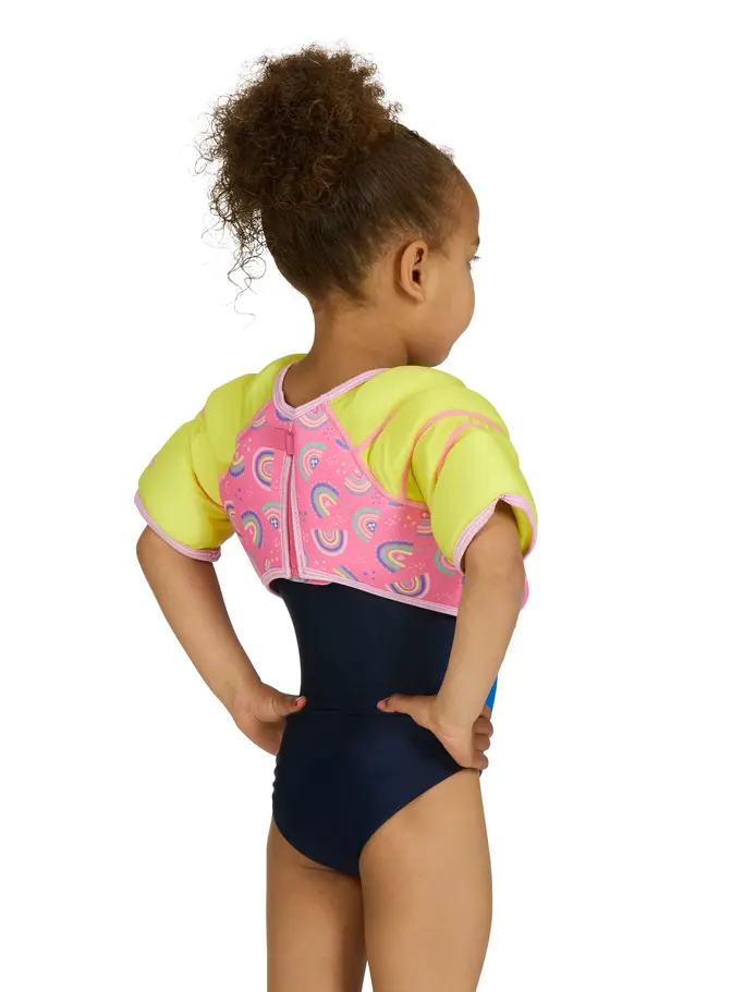 New, view full size image of Front view of Product detail - Rainbow Water Wings Vest RNAU