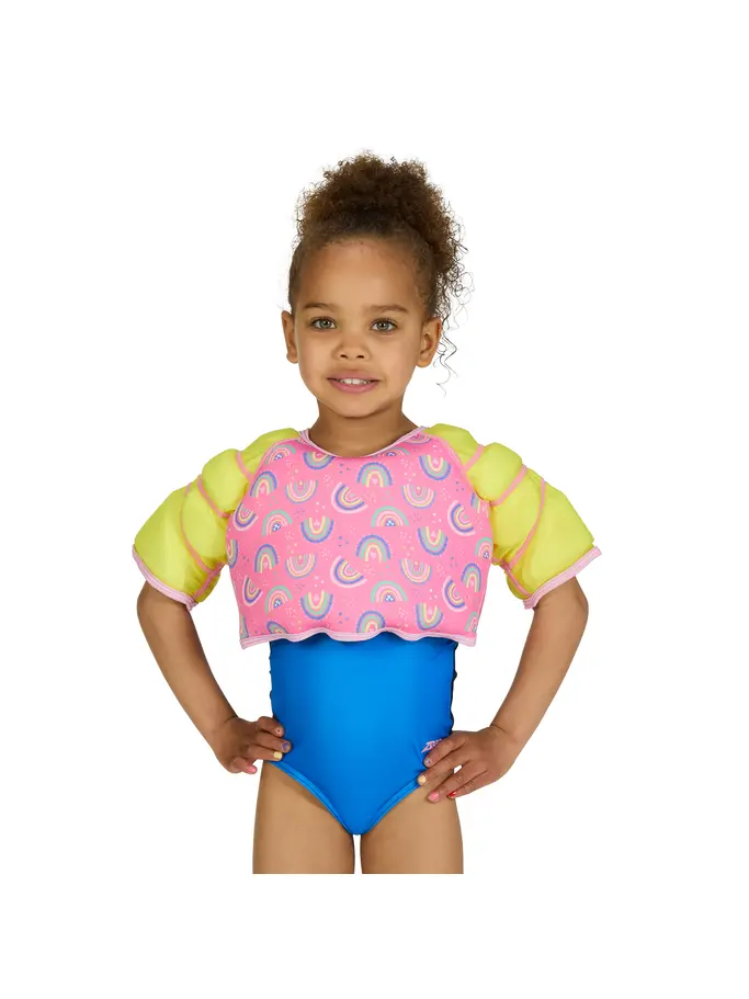 New, view full size image of Front view of Product detail - Rainbow Water Wings Vest RNAU