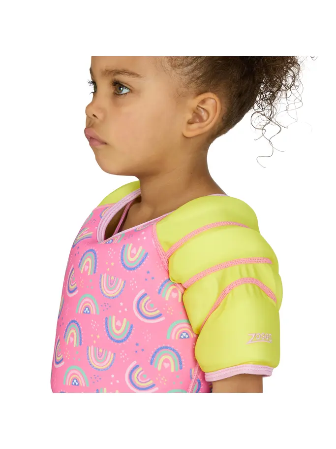 New, view full size image of Front view of Product detail - Rainbow Water Wings Vest RNAU