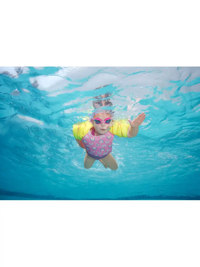New, view full size image of Front view of Product detail - Rainbow Water Wings Vest RNAU