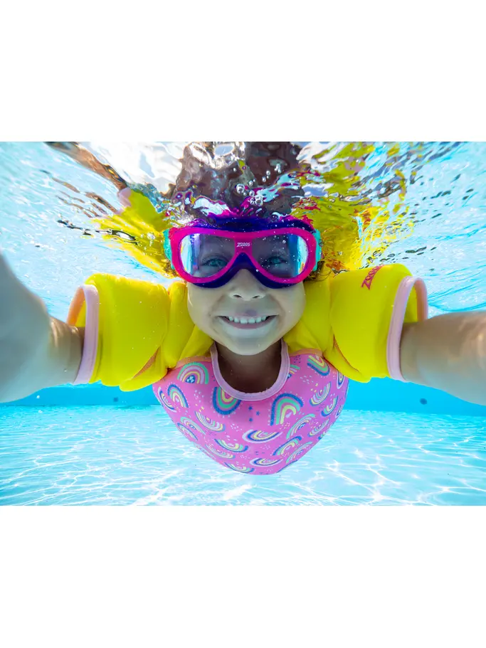 New, view full size image of Front view of Product detail - Rainbow Water Wings Vest RNAU