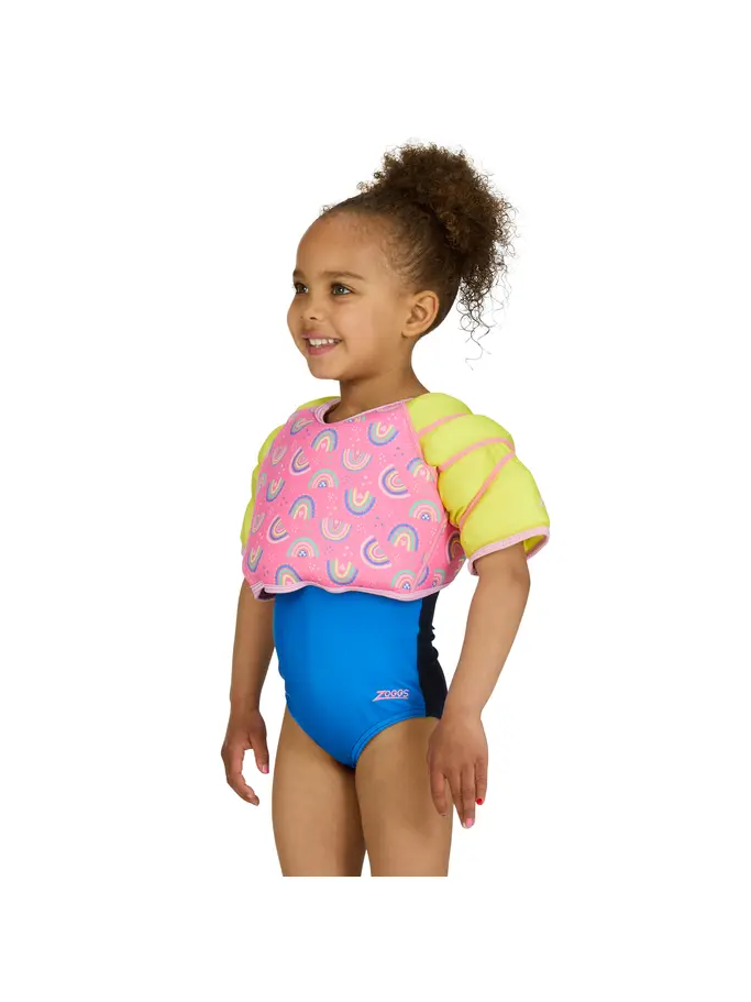 New, view full size image of Front view of Product detail - Rainbow Water Wings Vest RNEU