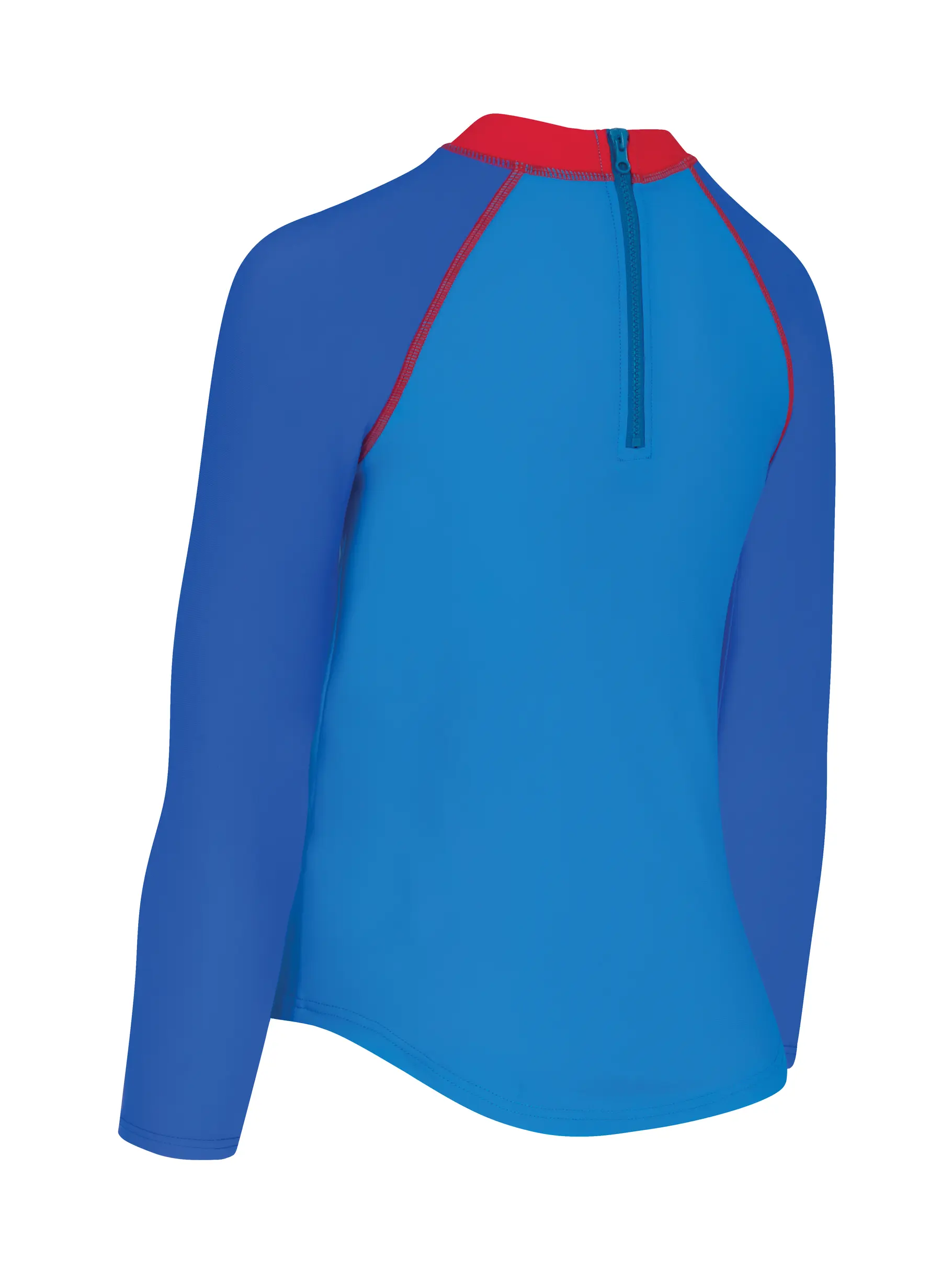 New, view full size image of Front view of Product detail - Nautical Blue Long Sleeve Sun Top NABL