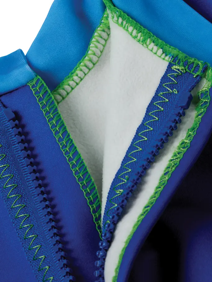 New, view full size image of Front view of Product detail - Dinos Fleece Lined Full Body Swimsuit DIBL
