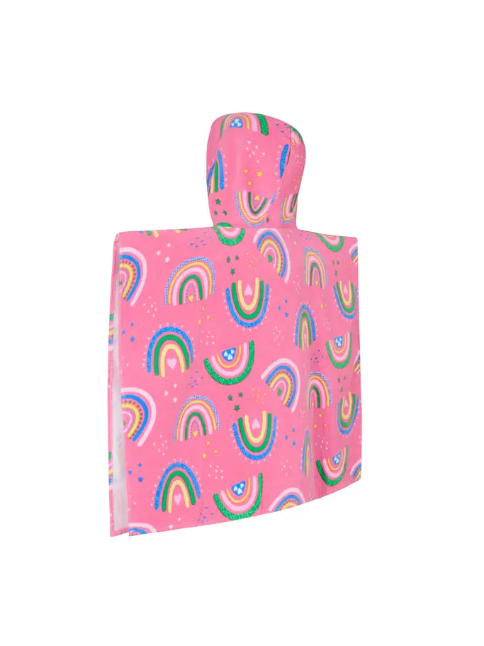 New, view full size image of Front view of Product detail - Rainbow Magento Poncho Hooded Towel RNMG