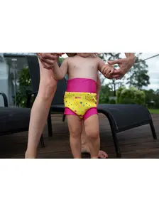 Display front view 3 of Product detail - Hearts Yellow Comfy Swimsure Nappy HTYL
