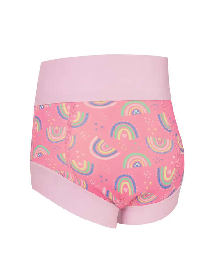 New, view full size image of Front view of Product detail - Rainbow Magenta Comfy Swimsure Nappy RNMG