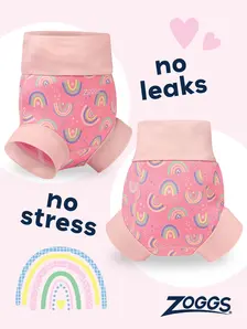 Display front view 5 of Product detail - Rainbow Magenta Comfy Swimsure Nappy RNMG