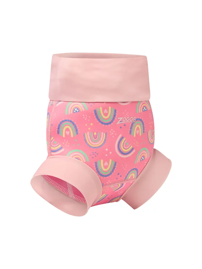 New, view full size image of Front view of Product detail - Rainbow Magenta Comfy Swimsure Nappy RNMG