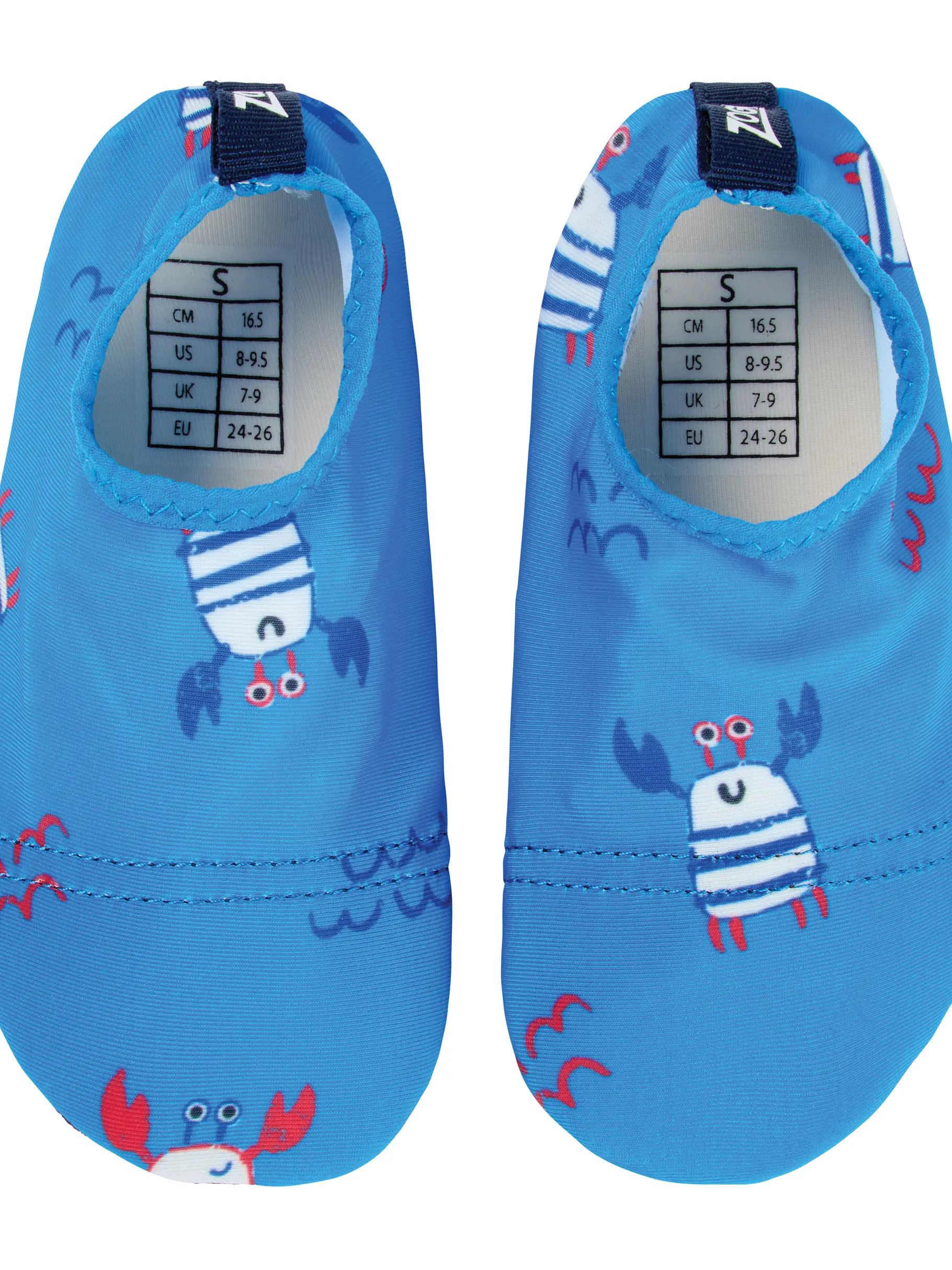 New, view full size image of Front view of Product detail - Non Slip Nautical Swimming Socks NABL