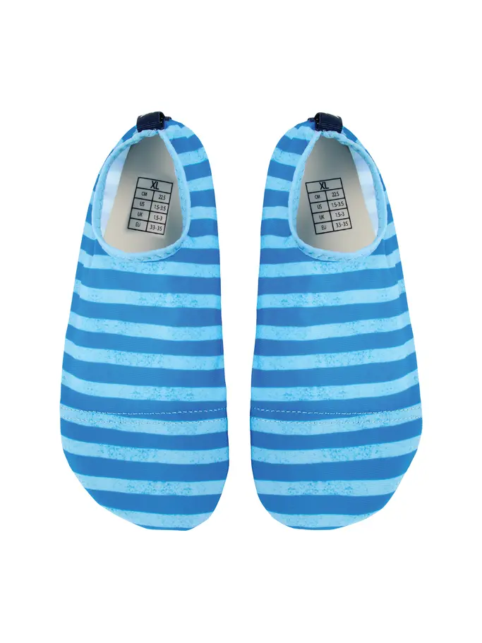 New, view full size image of Front view of Product detail - Non Slip Nautical Stripes Socks NAST