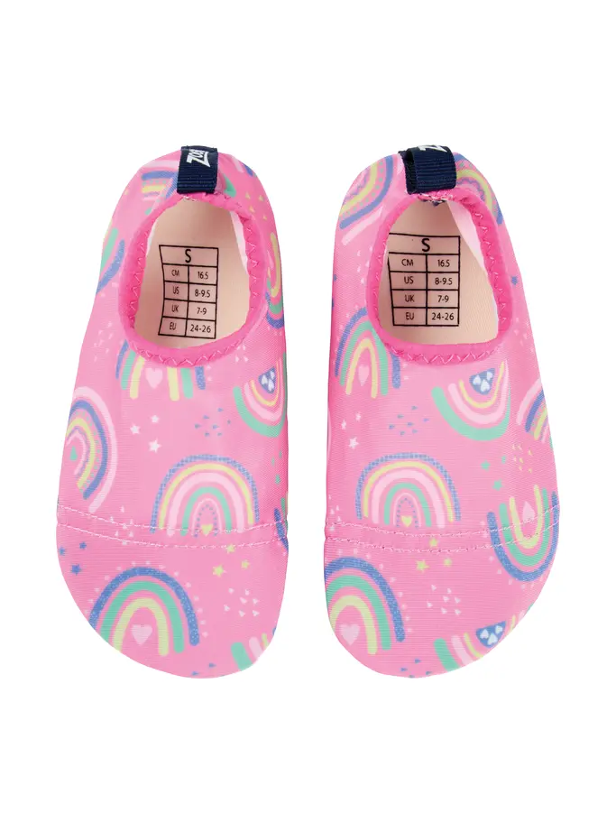 New, view full size image of Front view of Product detail - Non Slip Rainbow Swimming Socks RNMG