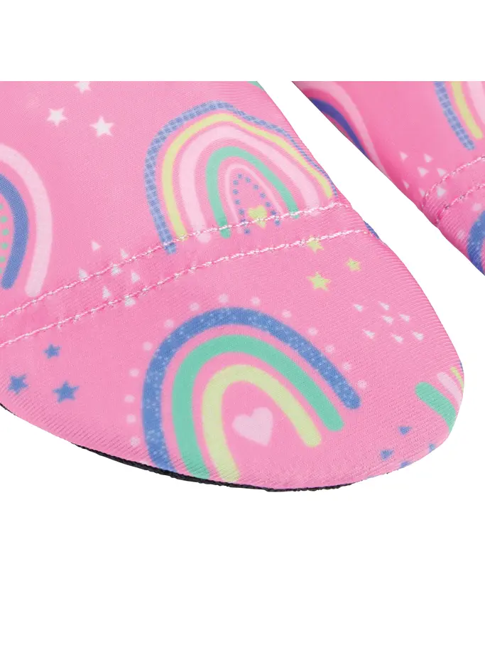 New, view full size image of Front view of Product detail - Non Slip Rainbow Swimming Socks RNMG