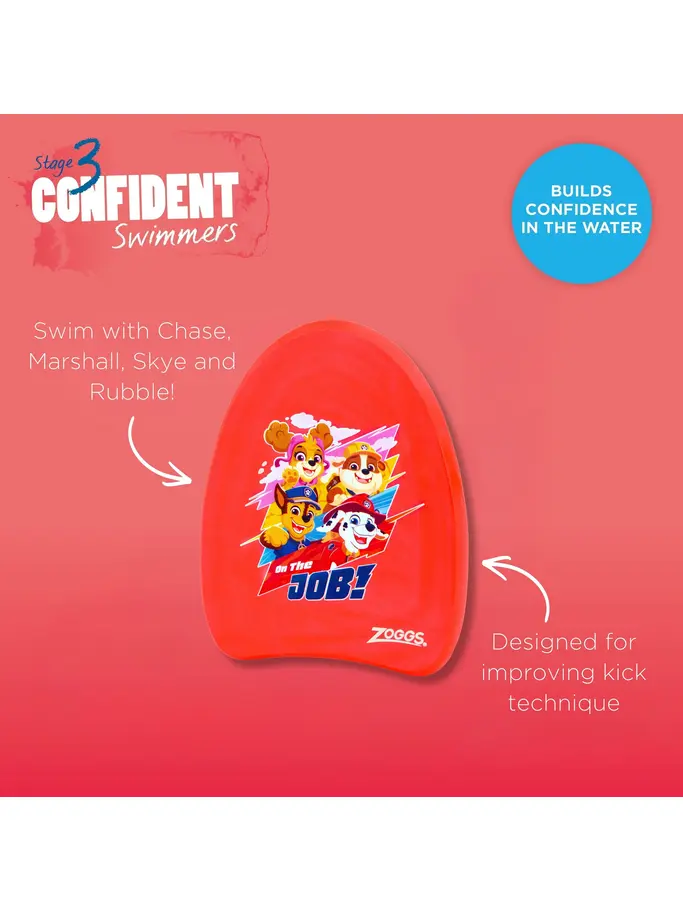 New, view full size image of Front view of Product detail - Paw Patrol Mini Swimming Kickboard red