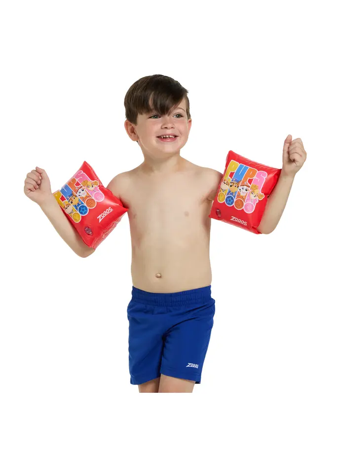 New, view full size image of Front view of Product detail - Inflatable Paw Patrol Armbands red