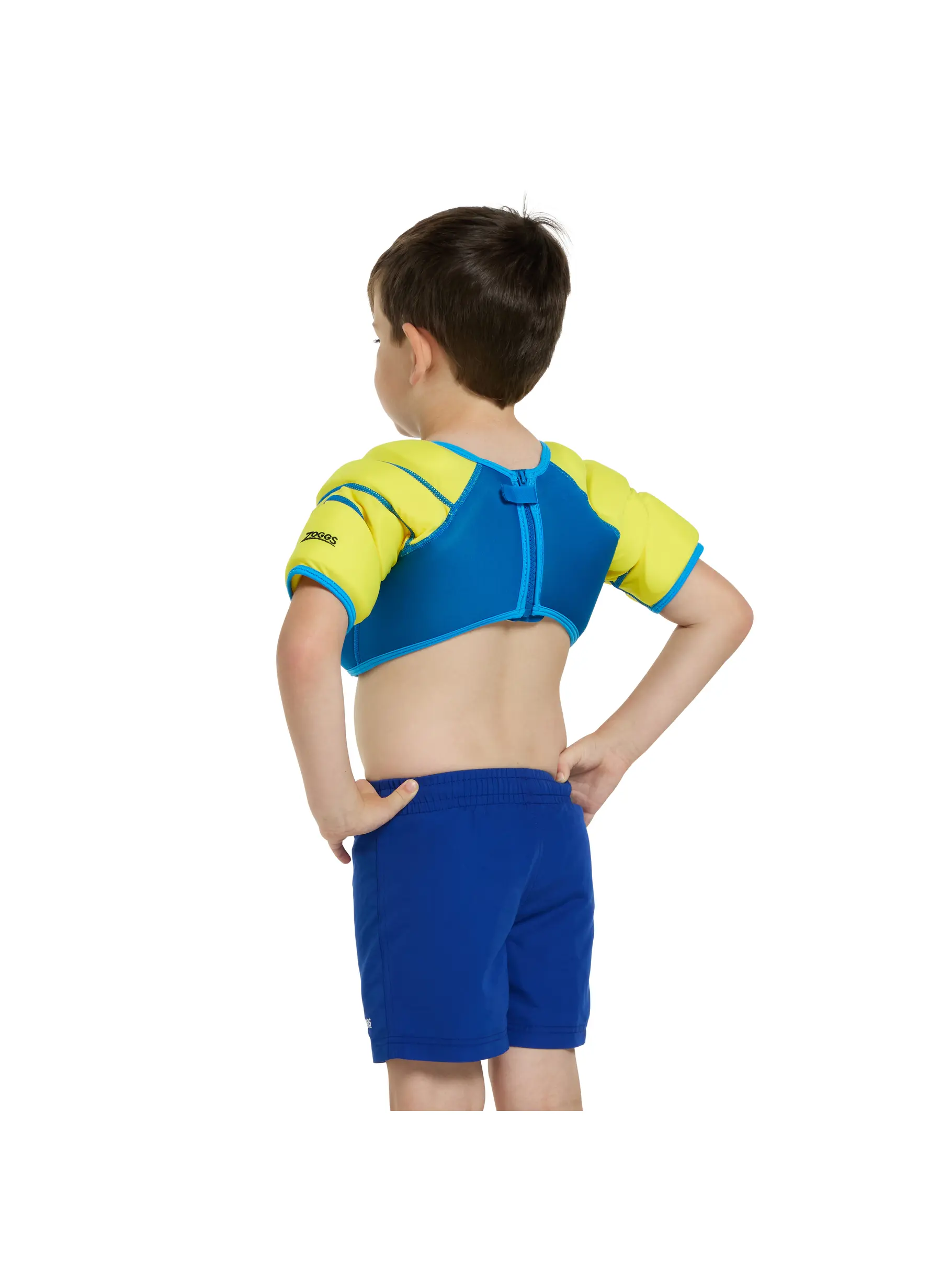 New, view full size image of Front view of Product detail - Paw Patrol Chase Water Wings Vest BLAU
