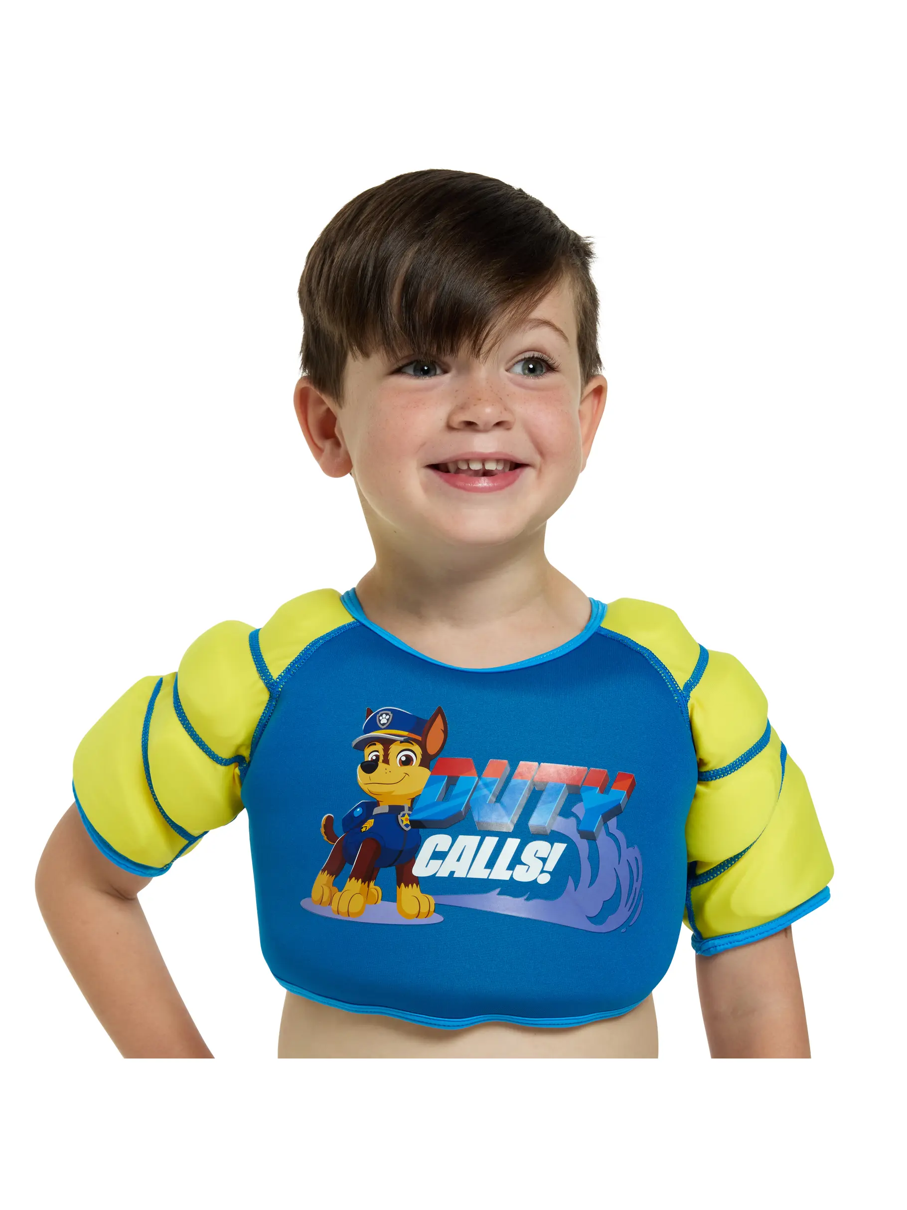 New, view full size image of Front view of Product detail - Paw Patrol Chase Water Wings Vest BLAU