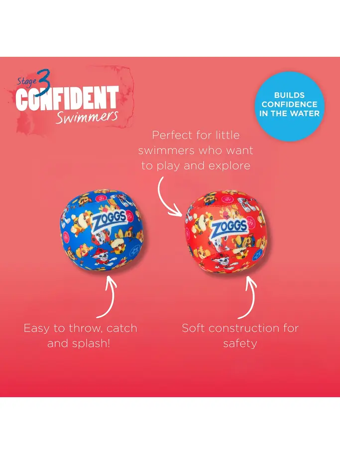New, view full size image of Front view of Product detail - Pool Toy - Paw Patrol Splash Balls AST