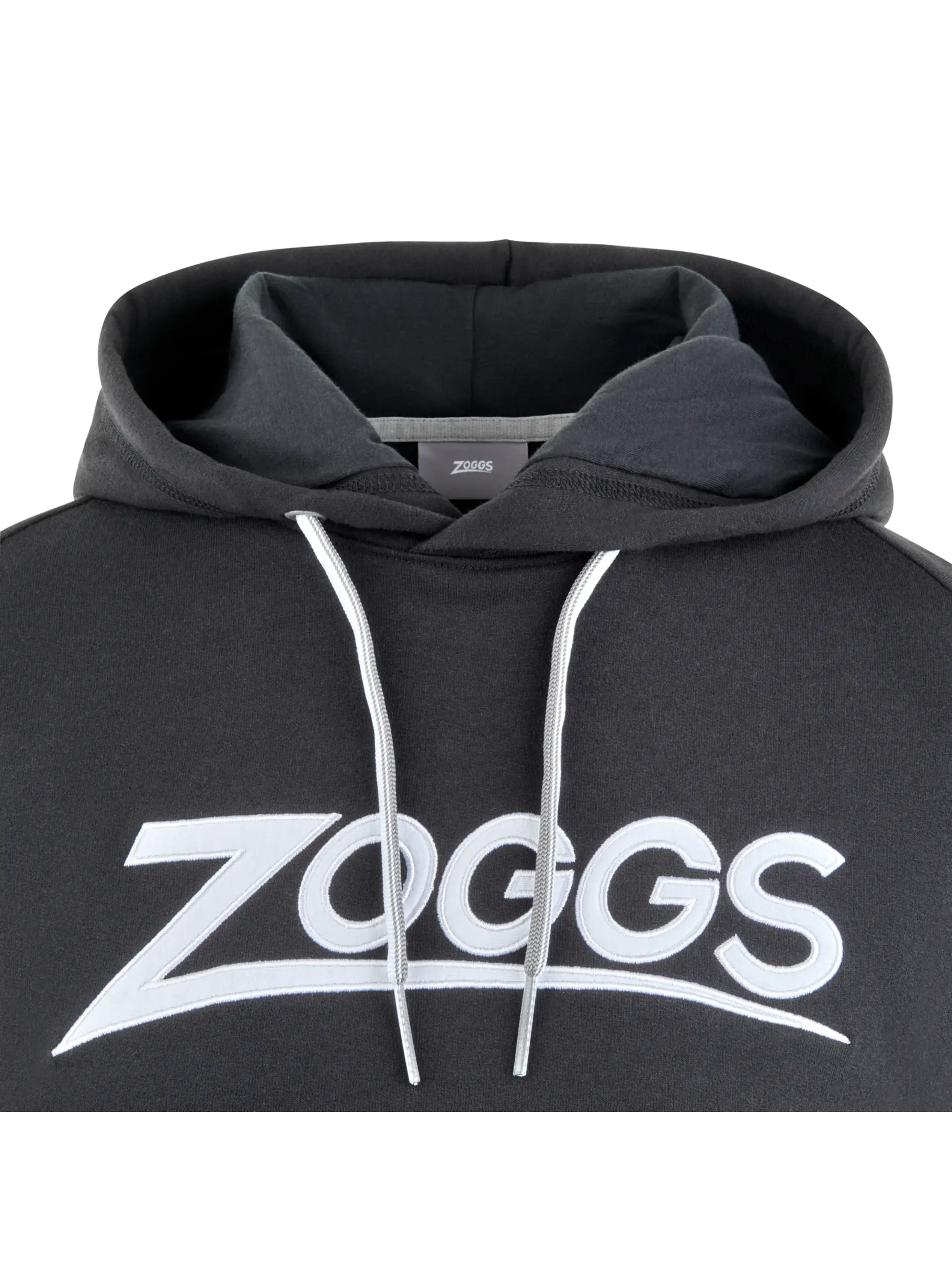 Sale, view full size image of Front view of Product detail - ZOGGS ROSIE Womens Sports Hoodie black/white