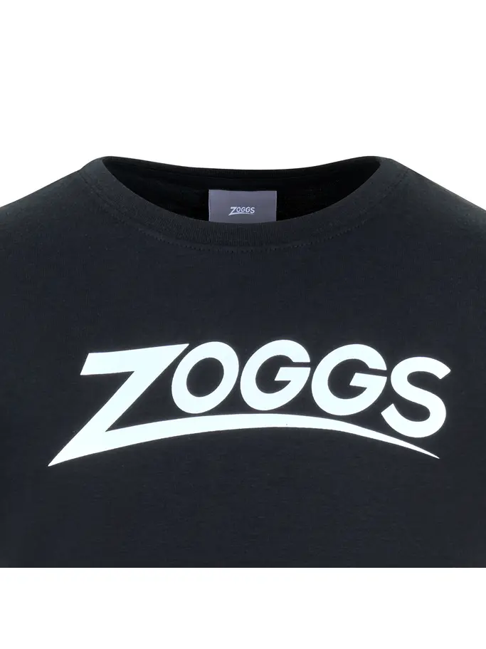 Sale, view full size image of Front view of Product detail - ZOGGS IVAN Mens Sports T-Shirt black/white