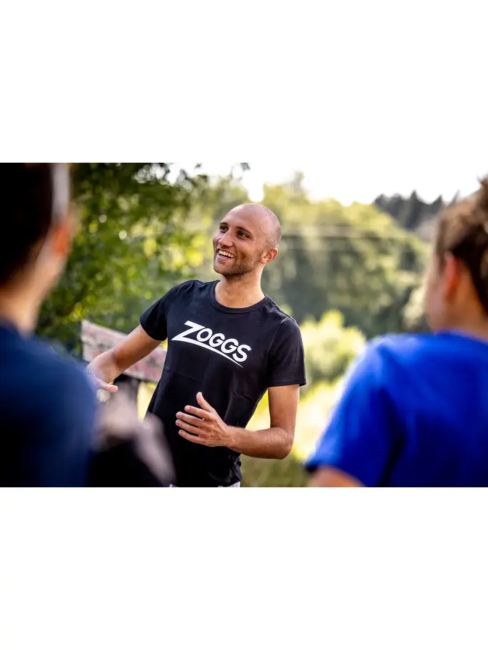 Sale, view full size image of Front view of Product detail - ZOGGS IVAN Mens Sports T-Shirt black/white