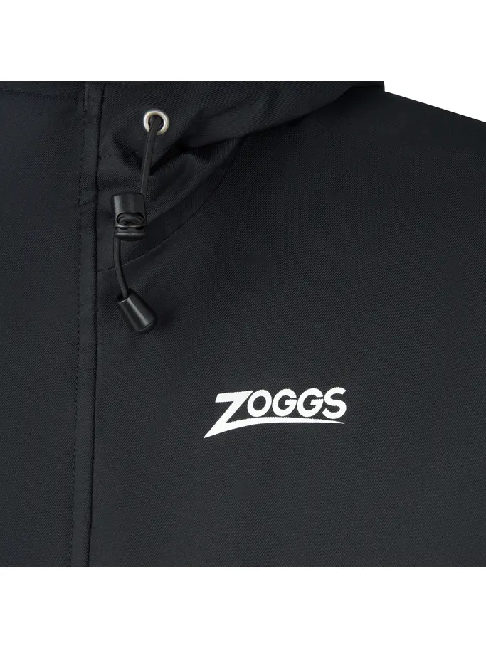 New, view full size image of Front view of Product detail - Zoggs Sports Swim Team Unisex Parka Coat black