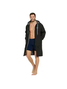 Display front view 8 of Product detail - Zoggs Unisex Pool Parka BKMN