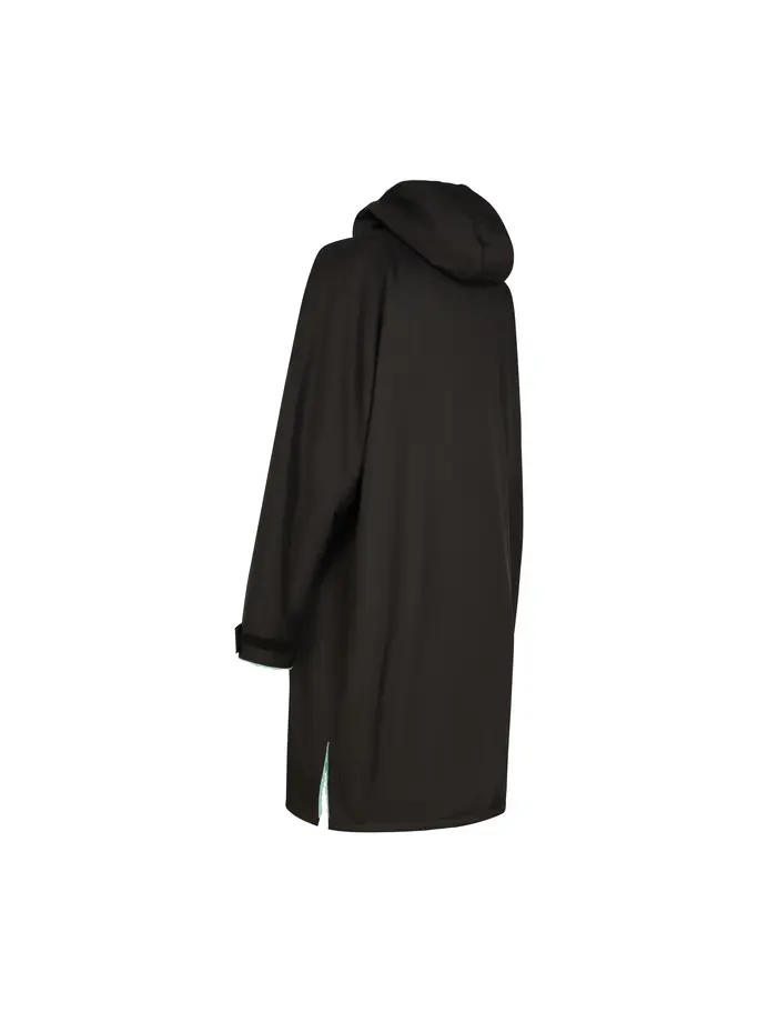 Out of Stock,New, view full size image of Front view of Product detail - Zoggs Unisex Changing Parka Coat BKMN