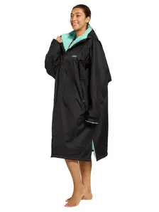 Display front view 5 of Product detail - Zoggs Unisex Changing Parka Coat BKMN