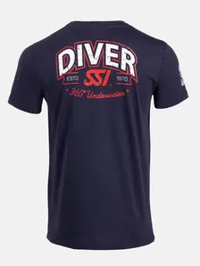 Display front view 1 of Product detail - SSI T-Shirt - Diver 2024 Men blue