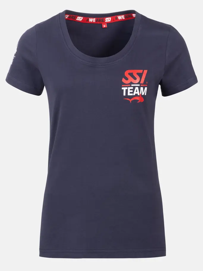 , visualizzare l'immagine full size della vista frontale di Product detail - SSI Diver T-shirt 2024 Women blue