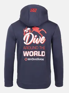 Display front view 2 of Product detail - Bonded Fleece Hoodie - Around the World BLLG