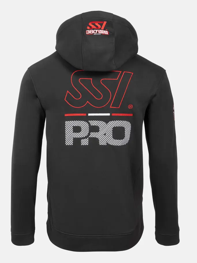 , Ver imagen de tamaño completo de Vista frontal de Product detail - Bonded Fleece Hoodie - SSI Pro black/lightgrey