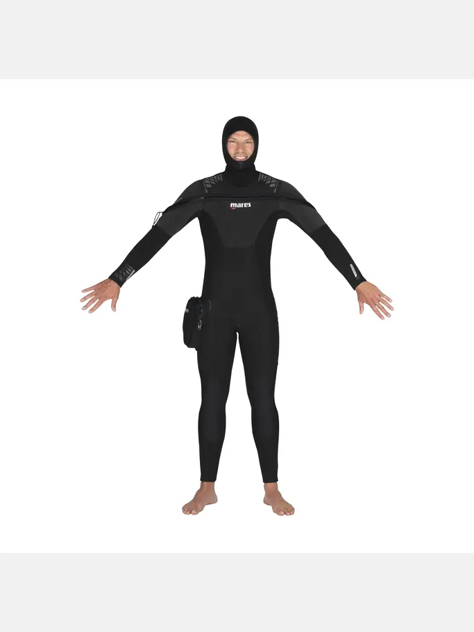 New, view full size image of Front view of Product detail - Wetsuit PRO THERM 8/7 Man SMU