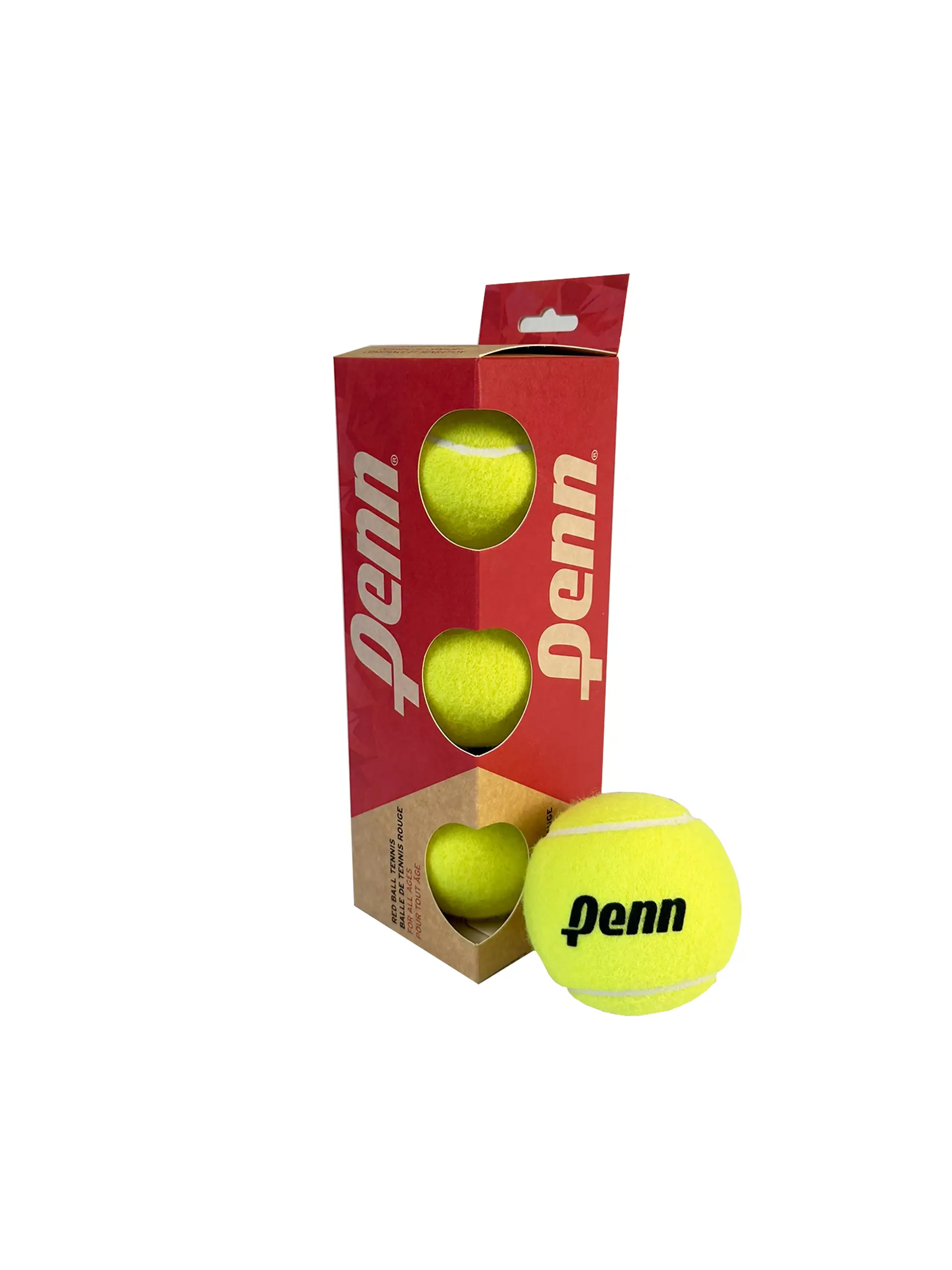, view full size image of Front view of Product detail - PENN RED BALL TENNIS - CASE