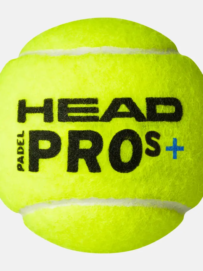 , view full size image of Front view of Product detail - 3 Ball HEAD PADEL PRO S+ Single Can