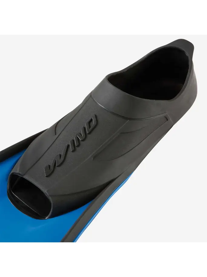 Out of Stock, view full size image of Front view of Product detail - WIND - Dive Fins blue/black