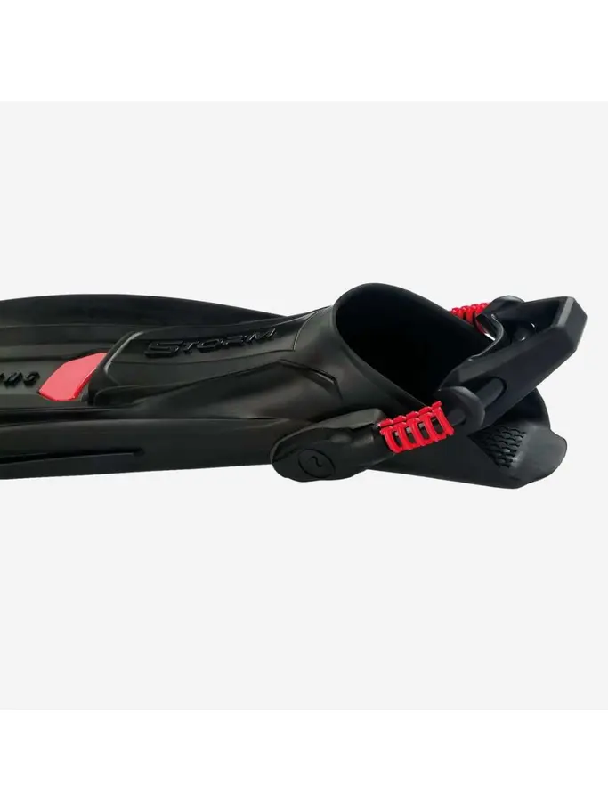 Out of Stock, view full size image of Front view of Product detail - STORM - Dive Fins black