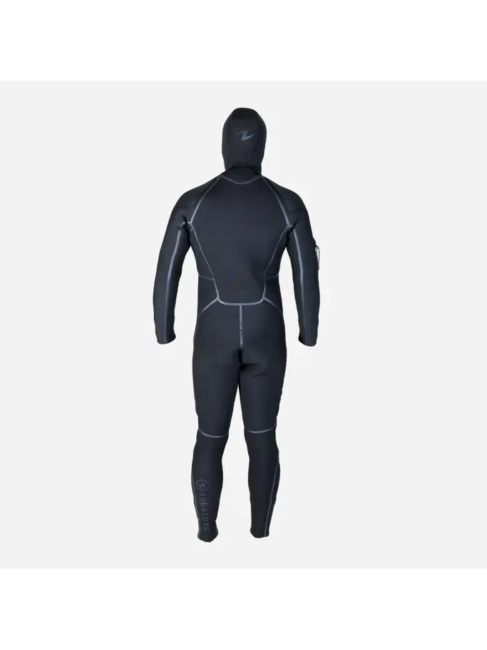 Out of Stock, view full size image of Front view of Product detail - SOLAFLEX - Men's Dive Wetsuit 8/7mm black