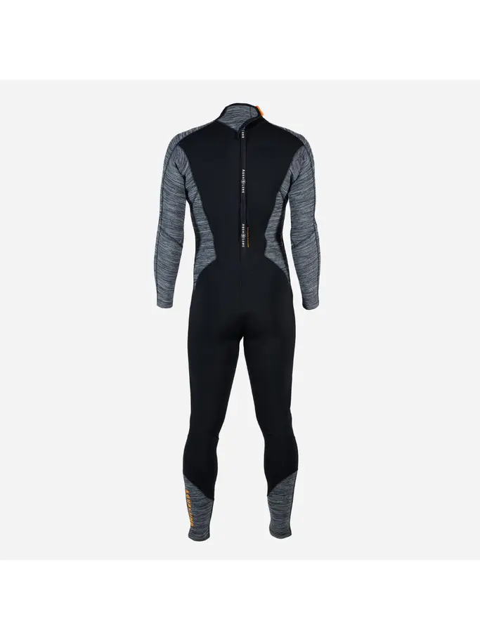 , view full size image of Front view of Product detail - AQUAFLEX - Men's Dive Wetsuit 3mm BKCG
