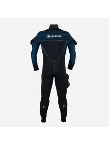 Display front view 2 of Product detail - ICELAND - Men's Dive Wetsuit 7mm black/cyan